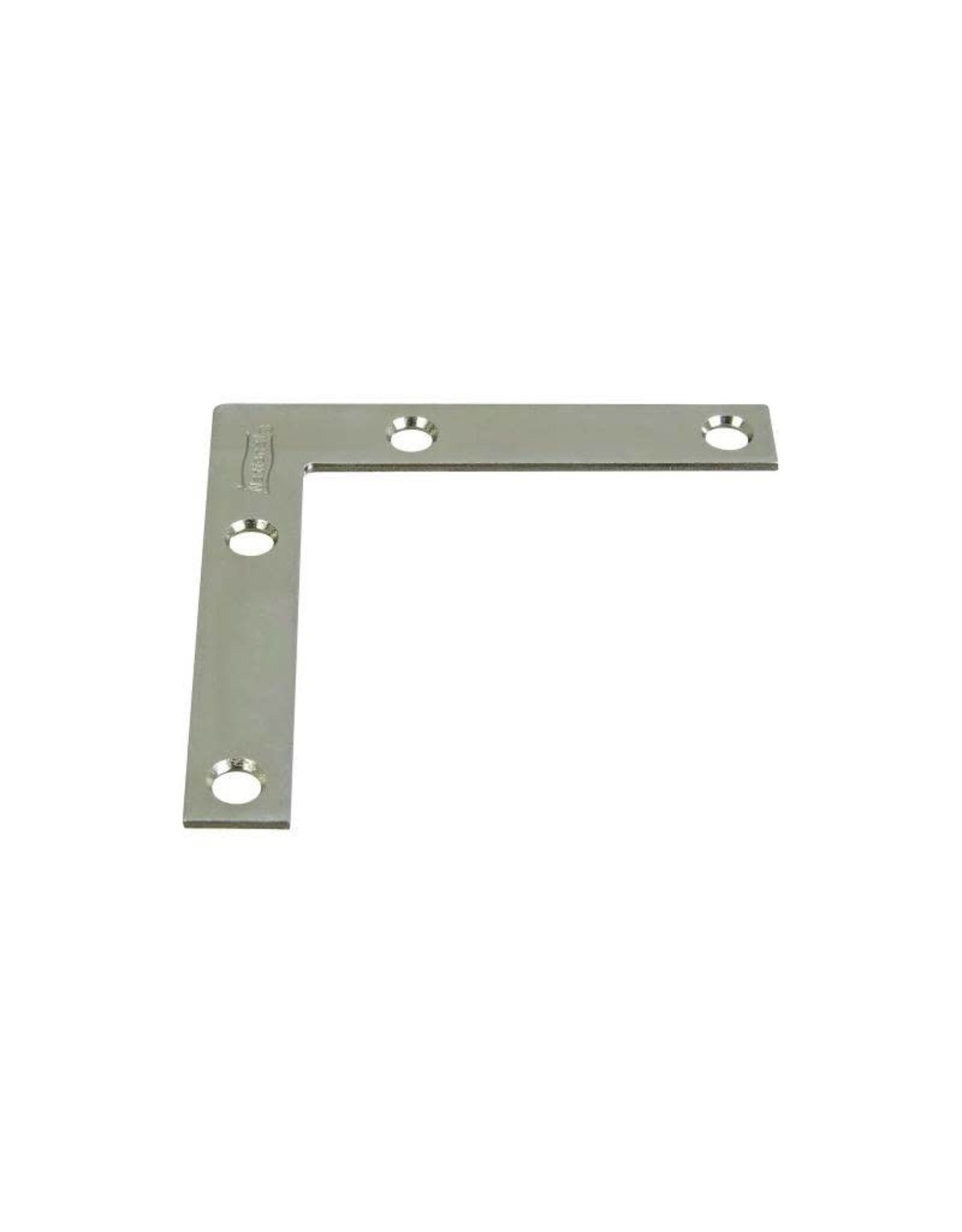 National Hardware National Hardware V117 Series N113-969 Corner Brace, 3 in L, 1/2 in W, 3 in H, Steel, Zinc, 0.07 Thick Material