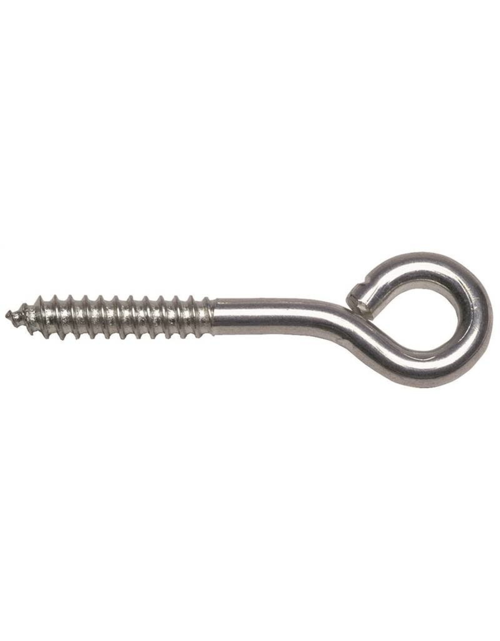 National Hardware National Hardware 6790117 Lag Eye Bolt, 1/4 in Thread, 1-1/2 in L Thread, 1/2 in Dia Eye, 2.76 in L Shank, Steel*