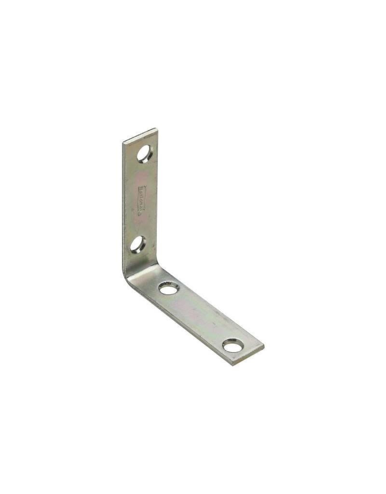 National Hardware National Hardware V115 Series N113-233 Corner Brace, 2-1/2 in L, 5/8 in W, 2-1/2 in H, Steel, Zinc, 0.1 Thick Material