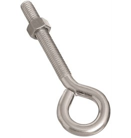 National Hardware National Hardware N221-317 Eye Bolt, 1/2-13 Thread, 3-1/2 in L Thread, 1 in ID Dia Eye, 3.95 in L Shank, Steel