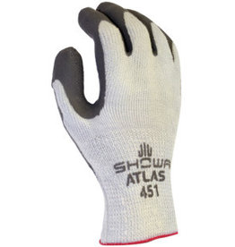 Atlas ATLAS ThermaFit 451XL-10.RT Ergonomic Work Gloves, Unisex, XL, 10 in L, Knit Wrist Cuff, Rubber, Dark Gray