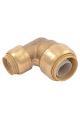 SharkBite SharkBite U274LFA Pipe Reducing Elbow, 3/4 x 1/2 in, 90 deg Angle, Brass, 200 psi Pressure