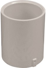 Lasco LASCO 429010BC Pipe Coupling, 1 in, Slip, PVC, White, SCH 40 Schedule