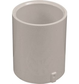 Lasco LASCO 429010BC Pipe Coupling, 1 in, Slip, PVC, White, SCH 40 Schedule