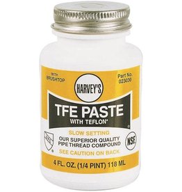 Harvey's HARVEY 023030 Pipe Thread Compound, 4 fl-oz Jar, Liquid, Paste, White