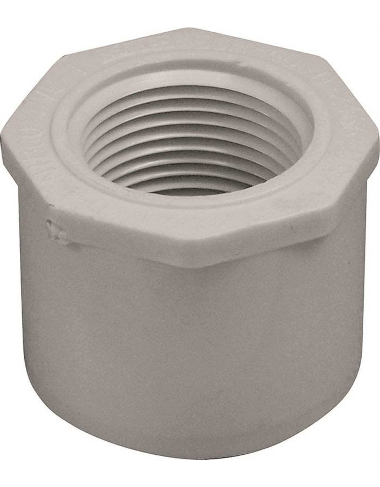 Lasco LASCO 438211BC Reducing Bush, 1-1/2 x 1 in, Spigot x FNPT, PVC, White, SCH 40 Schedule