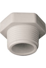 Lasco LASCO 450007BC Pipe Plug, 3/4 in, MPT, PVC, White, SCH 40 Schedule
