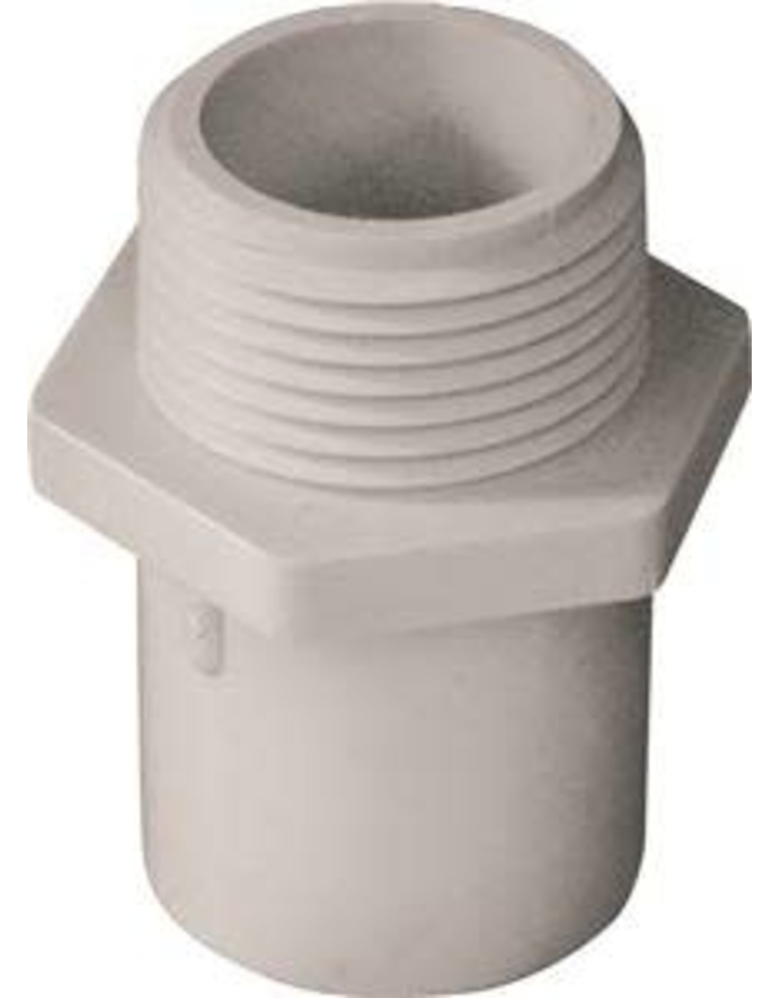 Lasco LASCO 436131BC Reducing Male Adapter, 1 x 3/4 in, MPT x Slip, PVC, White, SCH 40 Schedule, 270 psi Pressure