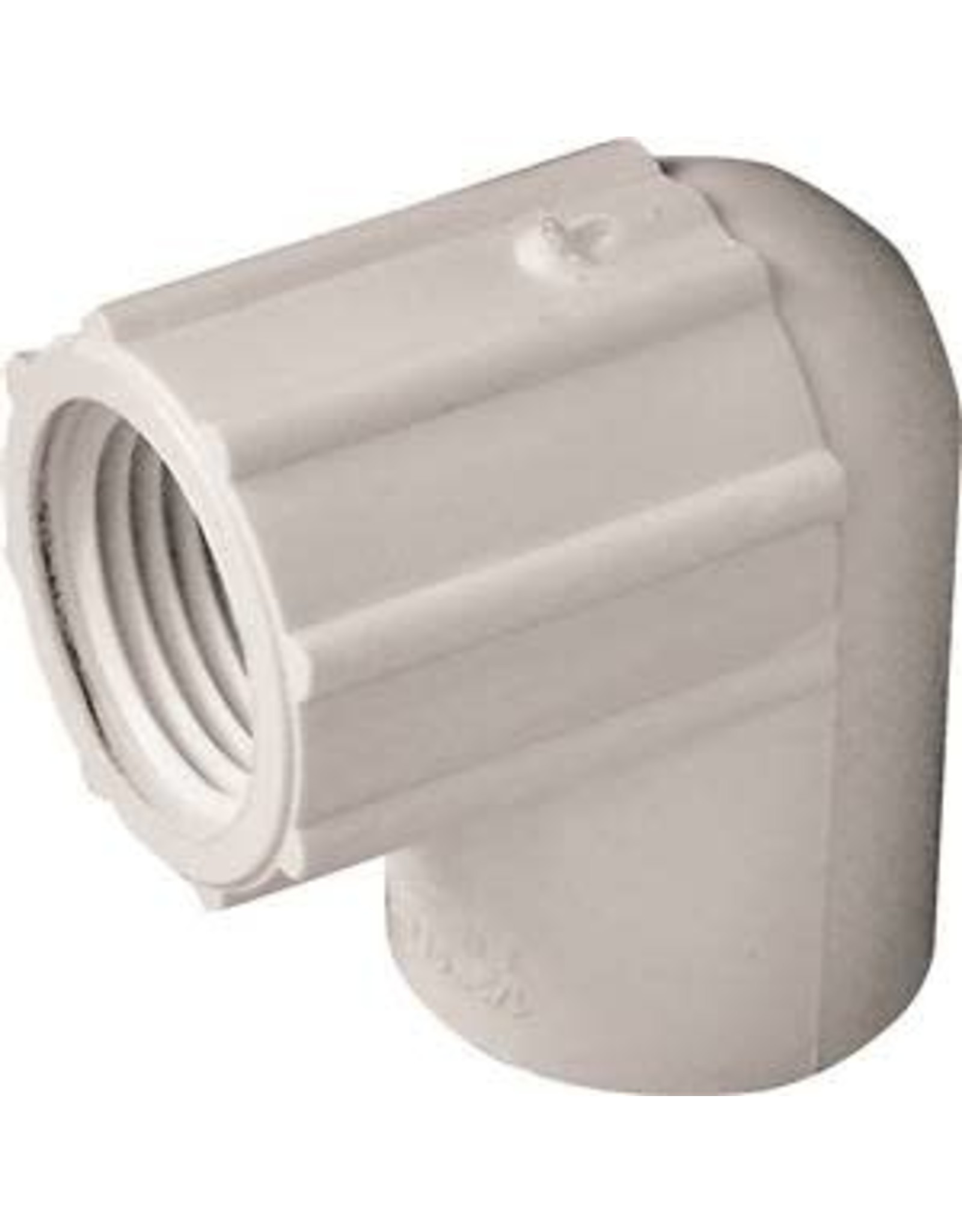 Lasco LASCO 407005BC Pipe Elbow, 1/2 in, Slip x FPT, 90 deg Angle, PVC, SCH 40 Schedule