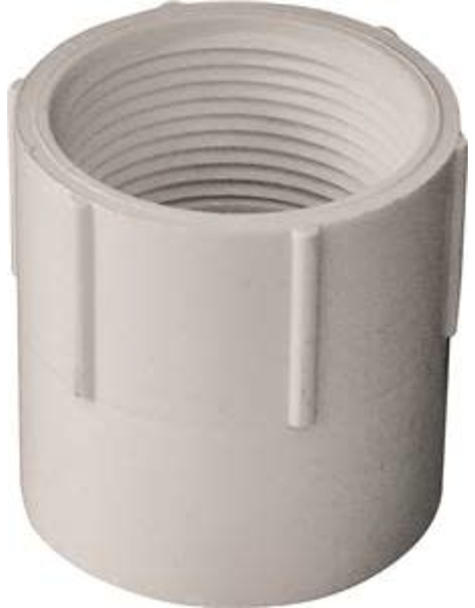 Lasco LASCO 435012BC Female Adapter, 1-1/4 in, Slip x FPT, PVC, White, SCH 40 Schedule, 370 psi Pressure