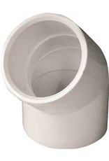 Lasco LASCO 417012BC Pipe Elbow, 1-1/4 in, Slip, 45 deg Angle, PVC, White, SCH 40 Schedule, 370 psi Pressure