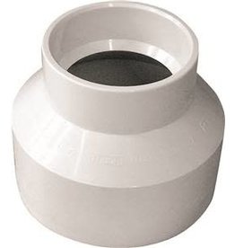 Ipex IPEX 193024 Reduced Coupling, 3 x 2 in, Hub, PVC, White, SCH 40 Schedule