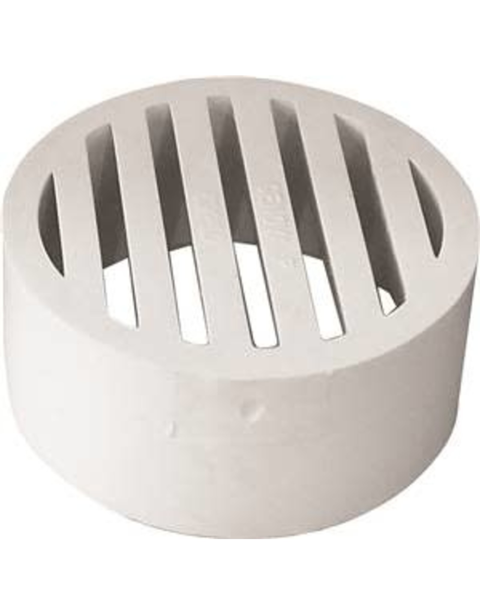 Ipex CANPLAS 414254BC Floor Strainer, 4 in, Spigot, PVC Body, White