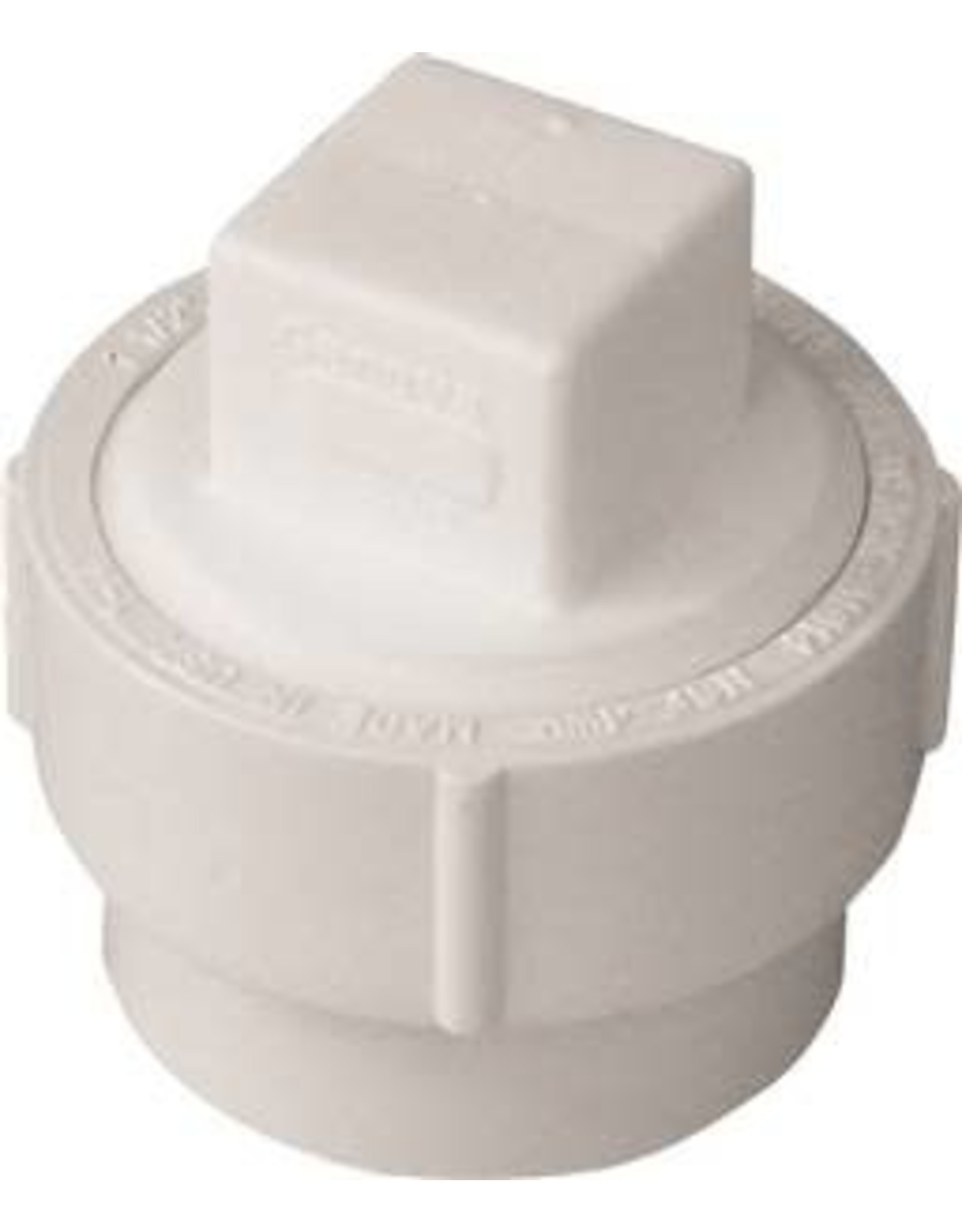 Ipex CANPLAS 193702AS Cleanout Body with Threaded Plug, 2 in, Spigot x FNPT, PVC, White