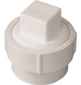 Ipex CANPLAS 193702AS Cleanout Body with Threaded Plug, 2 in, Spigot x FNPT, PVC, White