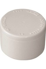 Lasco LASCO 447012BC Pipe Cap, 1-1/4 in, Slip, PVC, White, SCH 40 Schedule, 370 psi Pressure