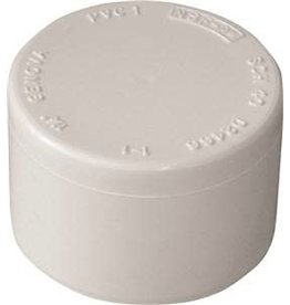 Lasco LASCO 447012BC Pipe Cap, 1-1/4 in, Slip, PVC, White, SCH 40 Schedule, 370 psi Pressure