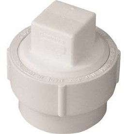 Ipex CANPLAS 193703AS Cleanout Body with Threaded Plug, 3 in, Spigot x FNPT, PVC, White