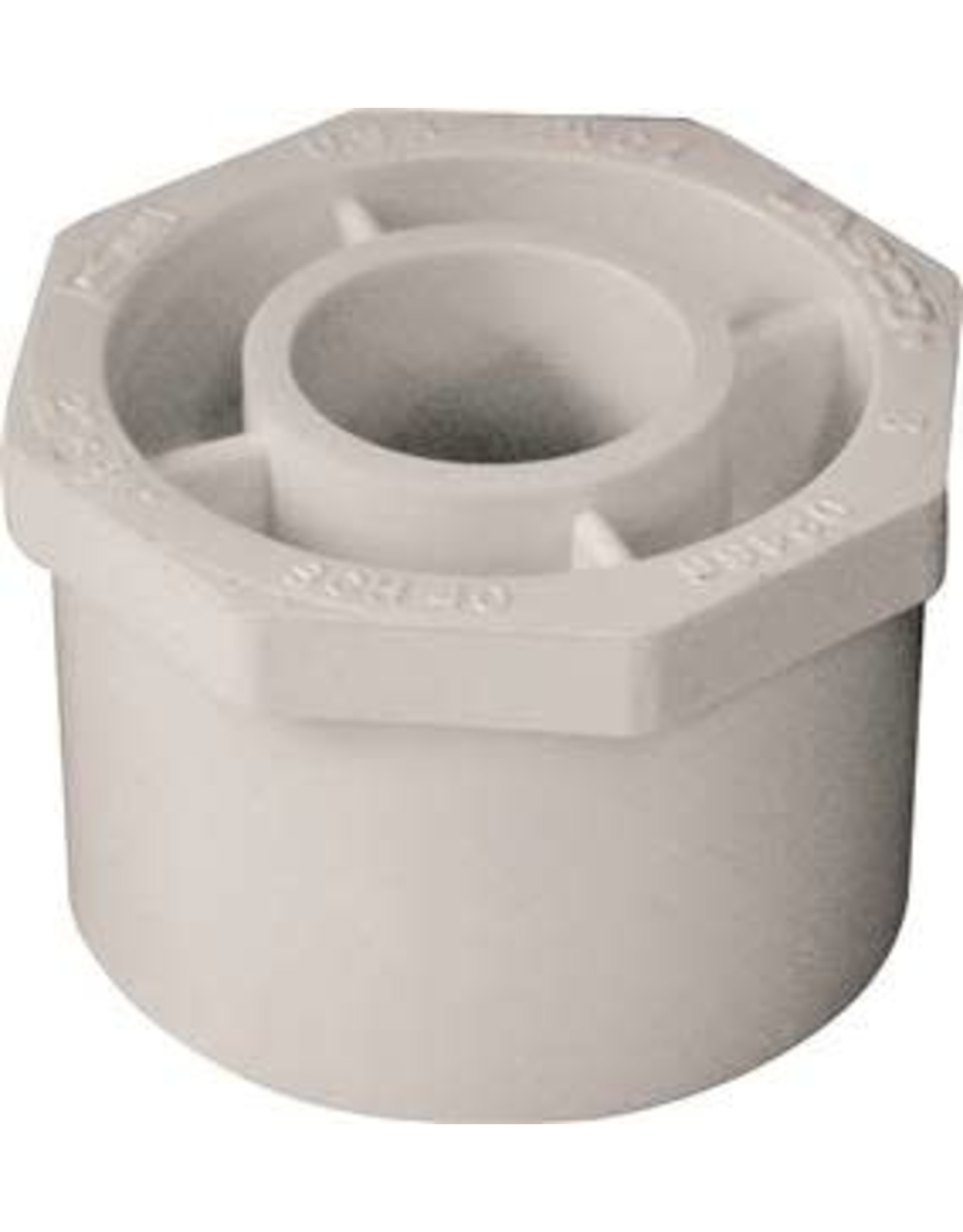 Lasco LASCO 437248BC Reducing Bush, 2 x 3/4 in, Spigot x Slip, PVC, White, SCH 40 Schedule