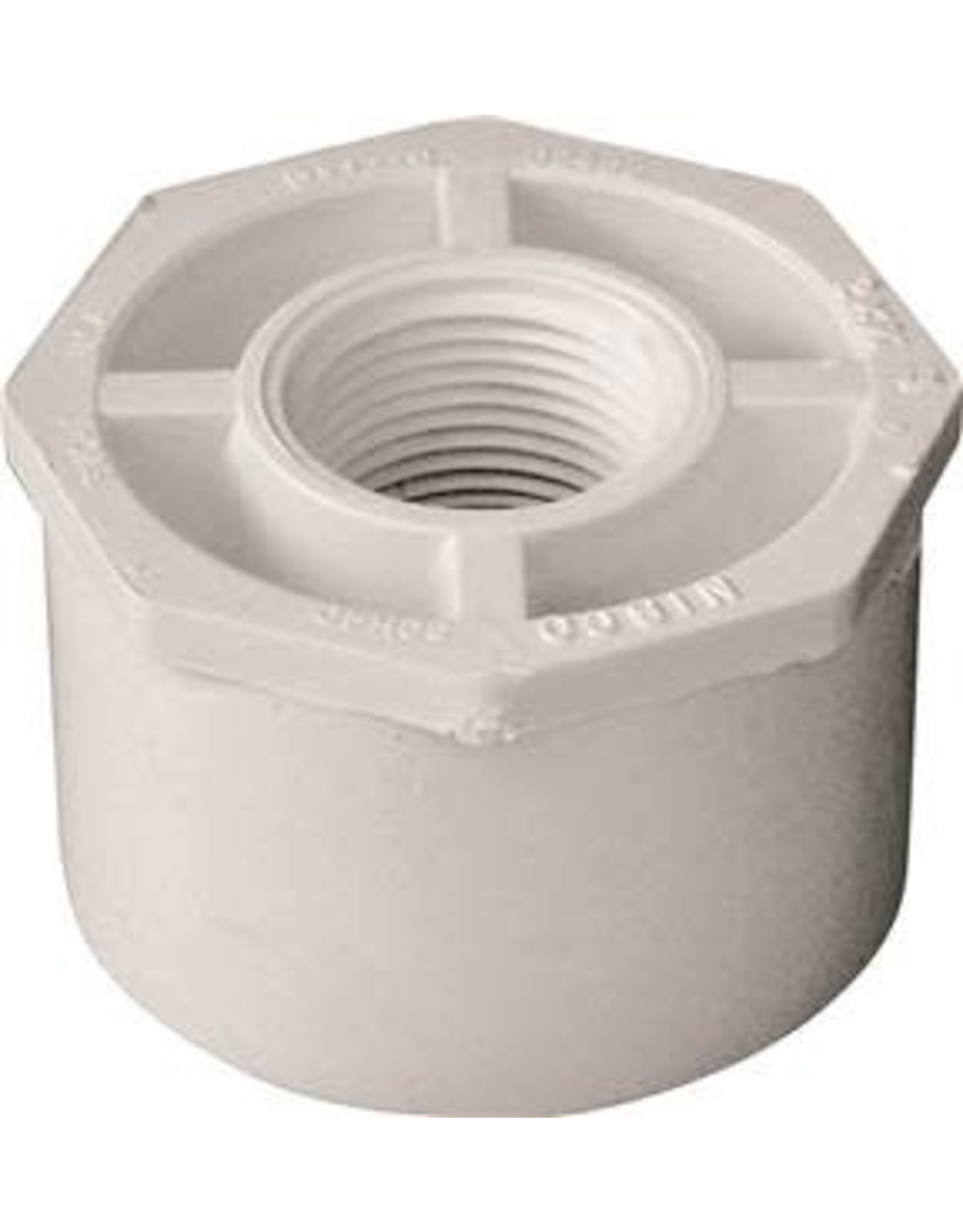 Lasco LASCO 438248BC Reducing Bush, 2 x 3/4 in, Spigot x FNPT, PVC, White, SCH 40 Schedule