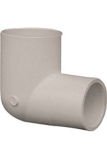 Lasco LASCO 406101BC Reducing Elbow, 3/4 x 1/2 in, Slip, 90 deg Angle, PVC, White, SCH 40 Schedule, 280 psi Pressure