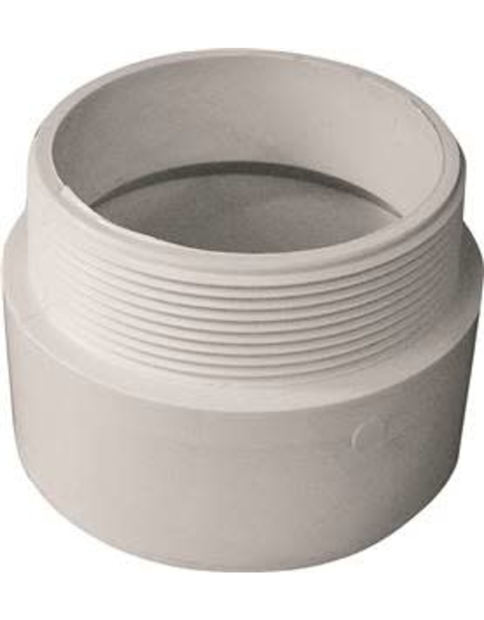 Ipex CANPLAS 192874 Pipe Adapter, 4 in, MNPT x Hub, PVC, White