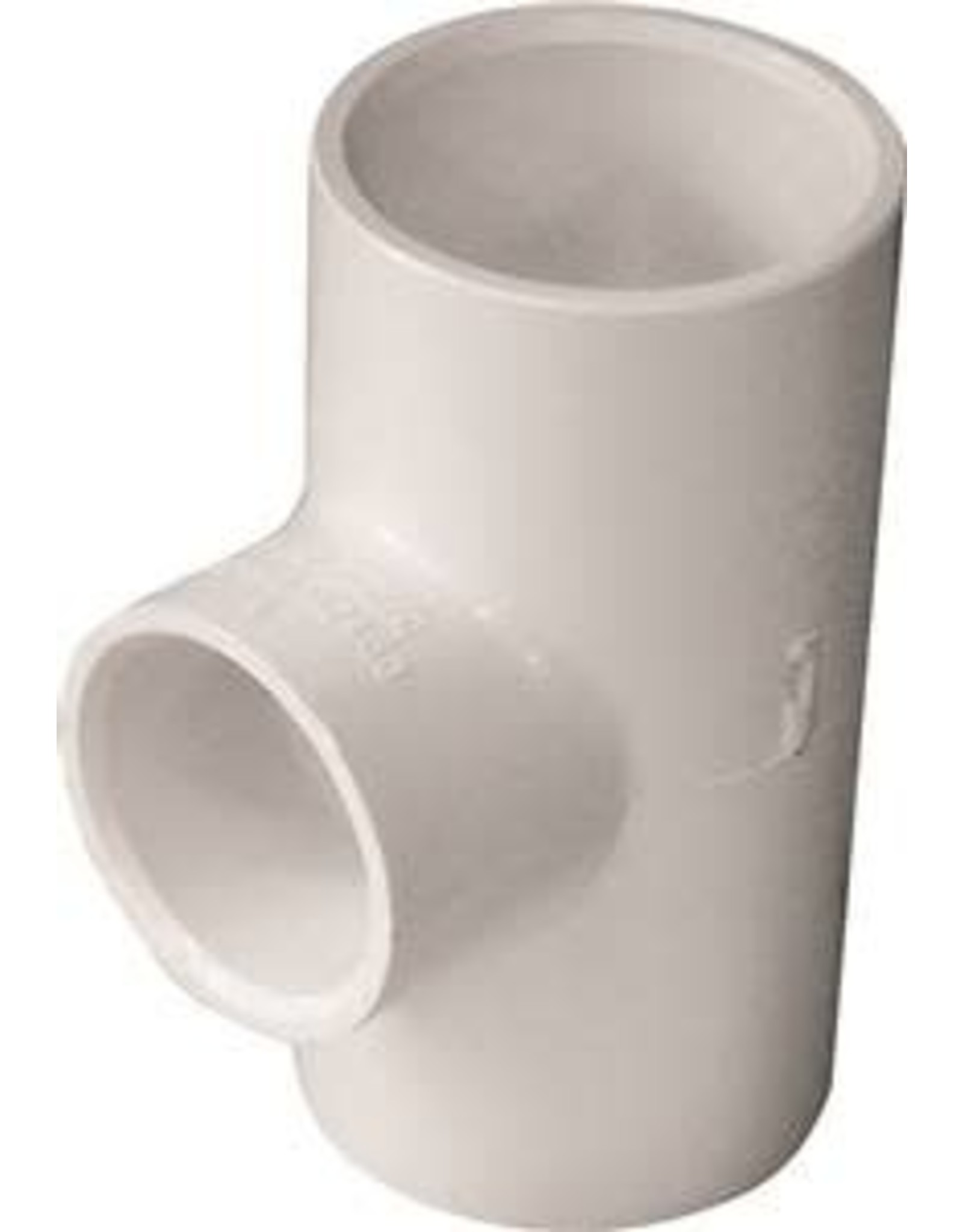 Lasco LASCO 401131BC Reducing Tee, 1 x 3/4 in, Slip, PVC, White, SCH 40 Schedule, 450 psi Pressure