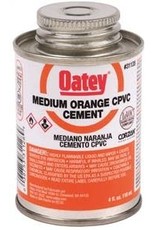 Oatey Oatey 31128 Solvent Cement, 4 oz Can, Liquid, Orange