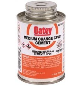 Oatey Oatey 31128 Solvent Cement, 4 oz Can, Liquid, Orange