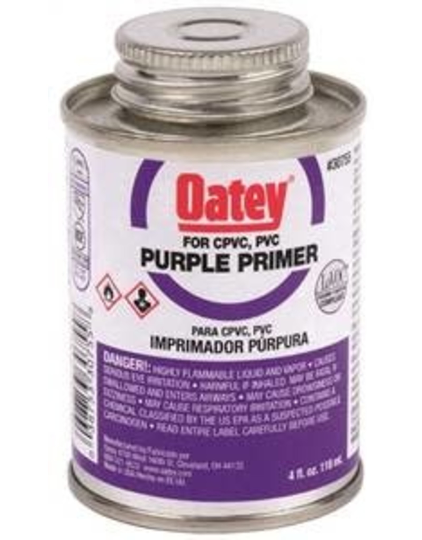 Oatey Oatey 30755 Primer, Liquid, Purple, 4 oz Pail*