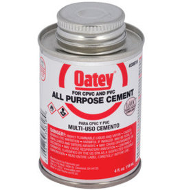 Oatey Oatey 30818 Solvent Cement, 4 oz Can, Liquid, Milky Clear*