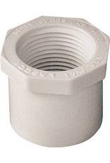 Lasco LASCO 438168BC Reducing Bush, 1-1/4 x 1 in, Spigot x FNPT, PVC, White, SCH 40 Schedule