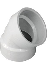 Ipex B & K 05886H Pipe Elbow, 2 in, Hub, 45 deg Angle, PVC, SCH 40 Schedule