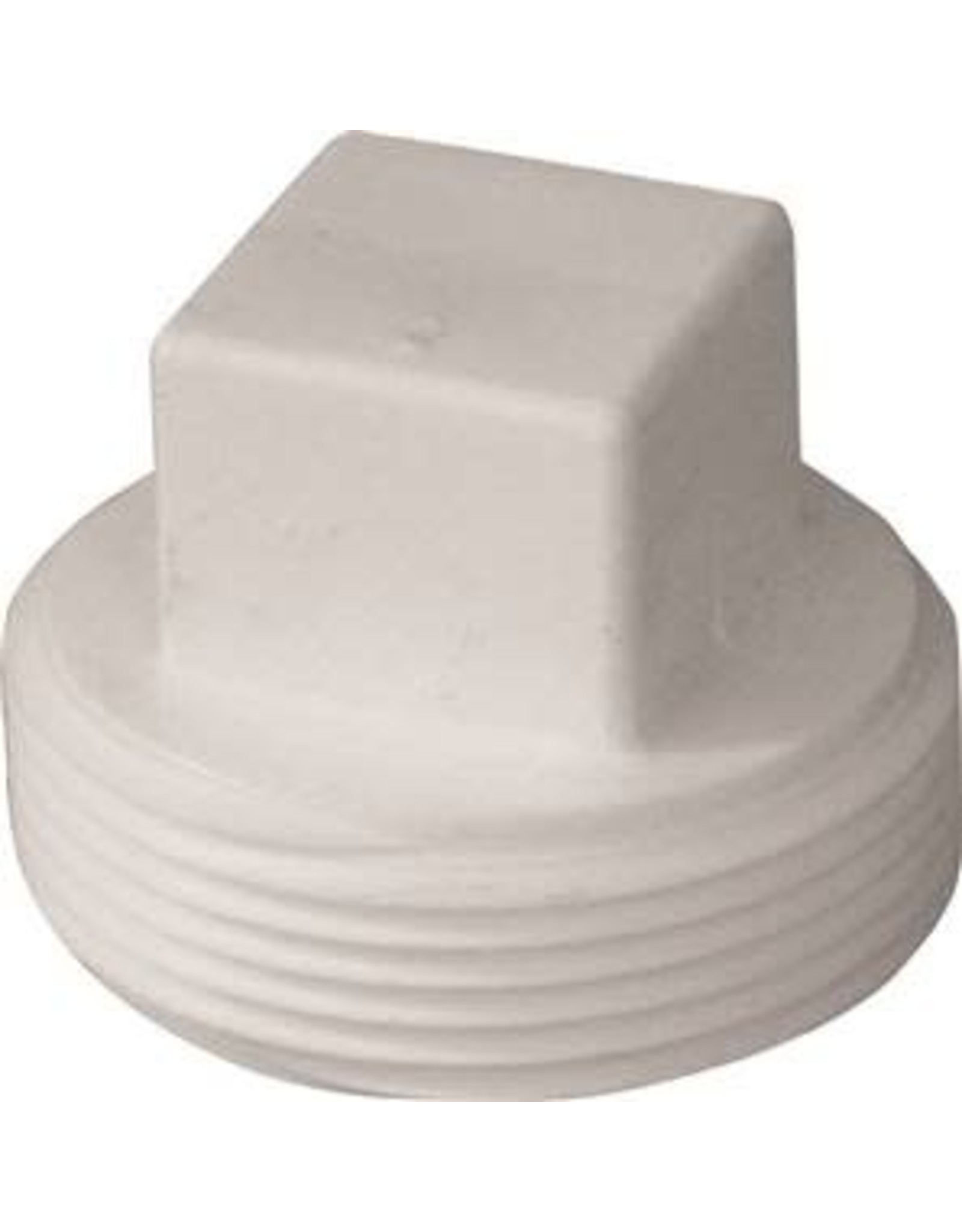 Ipex IPEX 193053S Cleanout Plug, 3 in, MNPT, PVC, White, SCH 40 Schedule