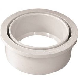 Ipex IPEX 192756 Flush Reducer Bushing, 4 x 3 in, Spigot x Hub, PVC, White, SCH 40 Schedule