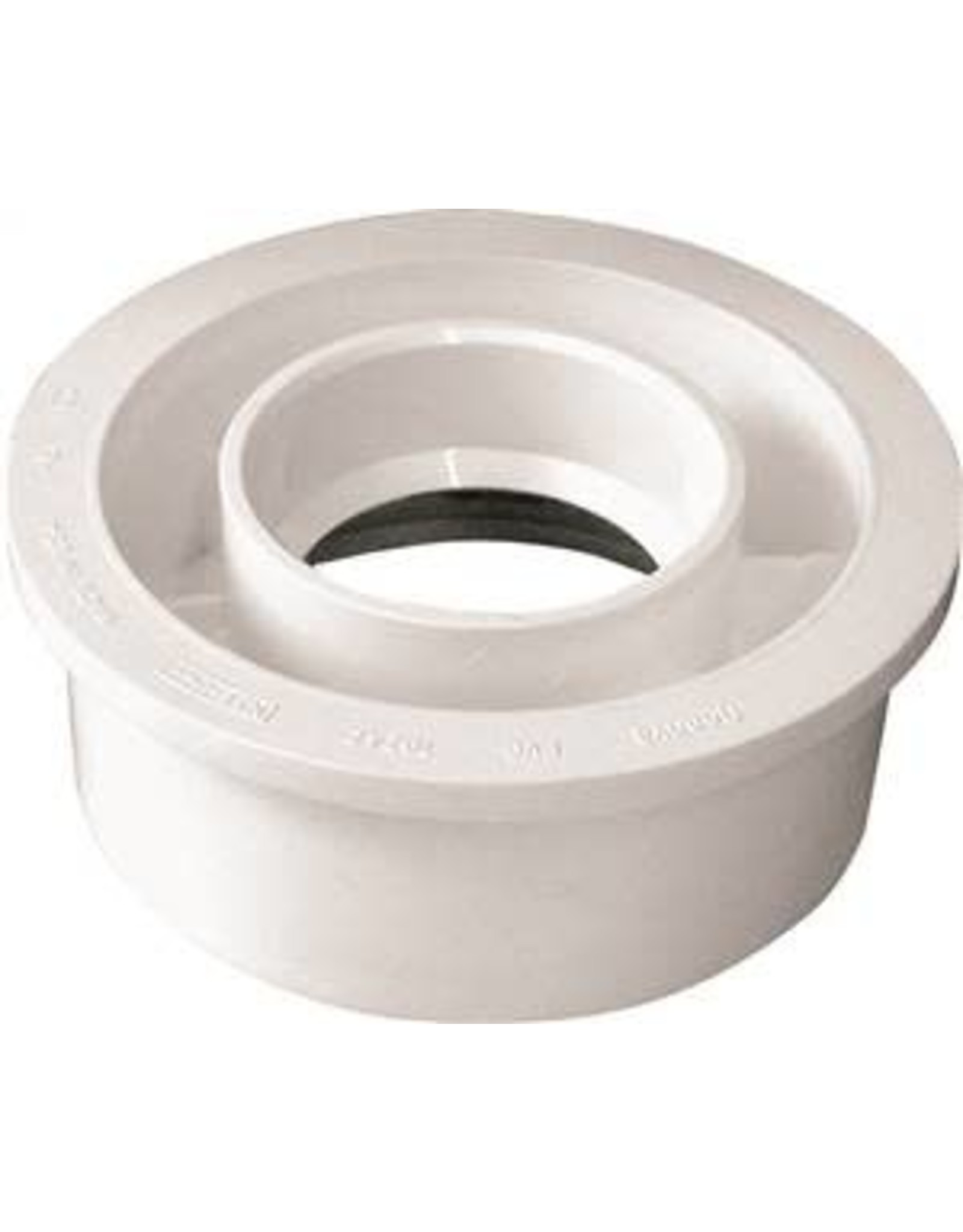 Ipex CANPLAS 192758 Reducing Bushing, 4 x 2 in, Spigot x Hub, PVC, White