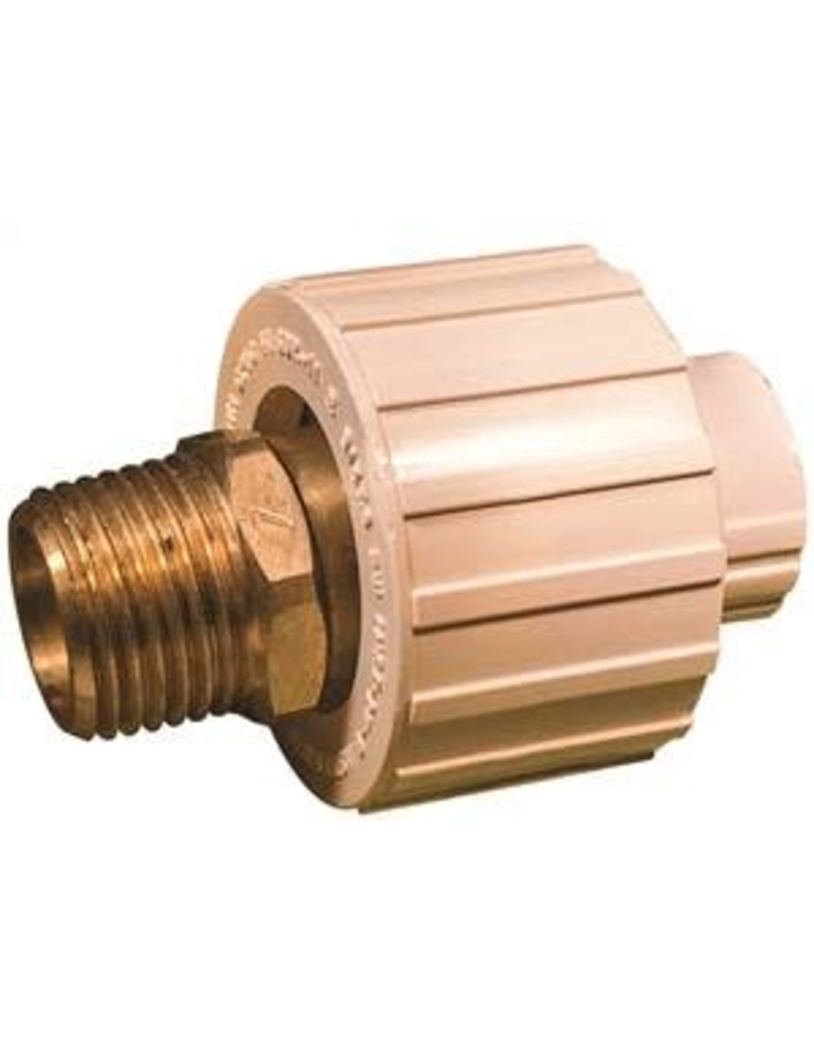 Nibco NIBCO T00320D Transition Union, 1/2 in, Slip x MIP, Brass/CPVC