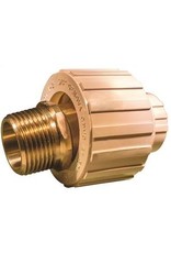 Nibco NIBCO T00340D Transition Union, 3/4 in, Slip x MIP, Brass/CPVC