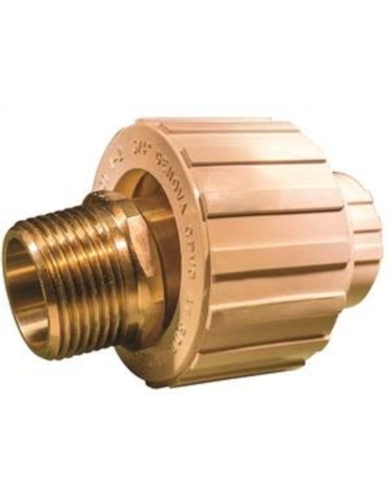 Nibco NIBCO T00340D Transition Union, 3/4 in, Slip x MIP, Brass/CPVC