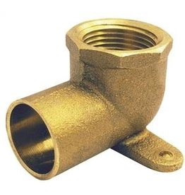Elkhart EPC 10156858 Pipe Elbow, 3/4 in, Compression x Female, 90 deg Angle, Cast Brass