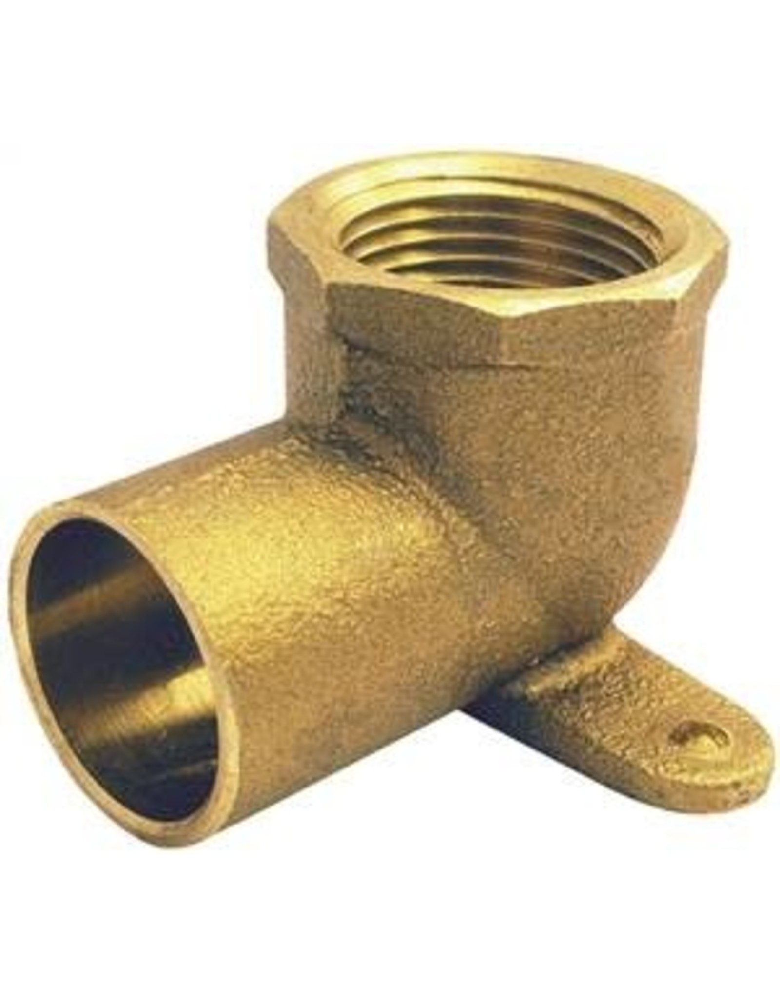 Elkhart EPC 10156856 Pipe Elbow, 1/2 in, Sweat x Female, 90 deg Angle, Cast Brass