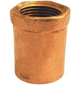 Elkhart EPC 103R Series 30156 Reducing Adapter, 3/4 x 1/2 in, Sweat x FNPT, Copper