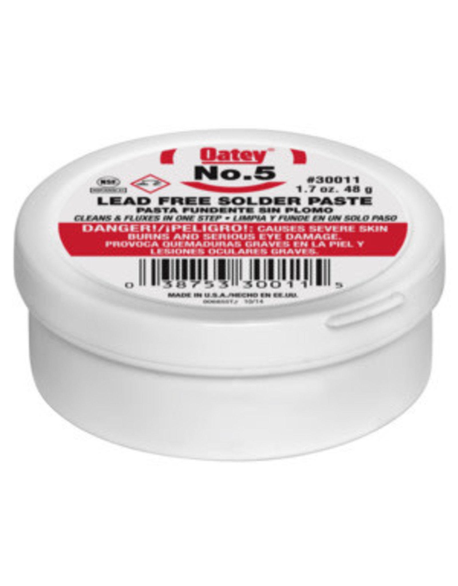 Oatey Oatey 30011 Paste Flux, 1.7 oz, Paste, Yellow