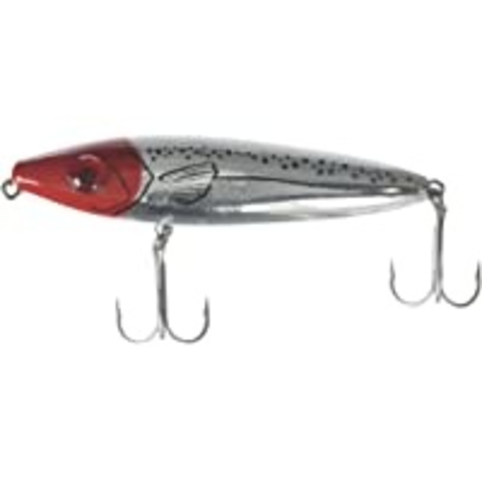 L& S Bait Company MirrOlure | SHE DOG SURFACE WALKER 4in 3/4oz "RED HD/CHROME"