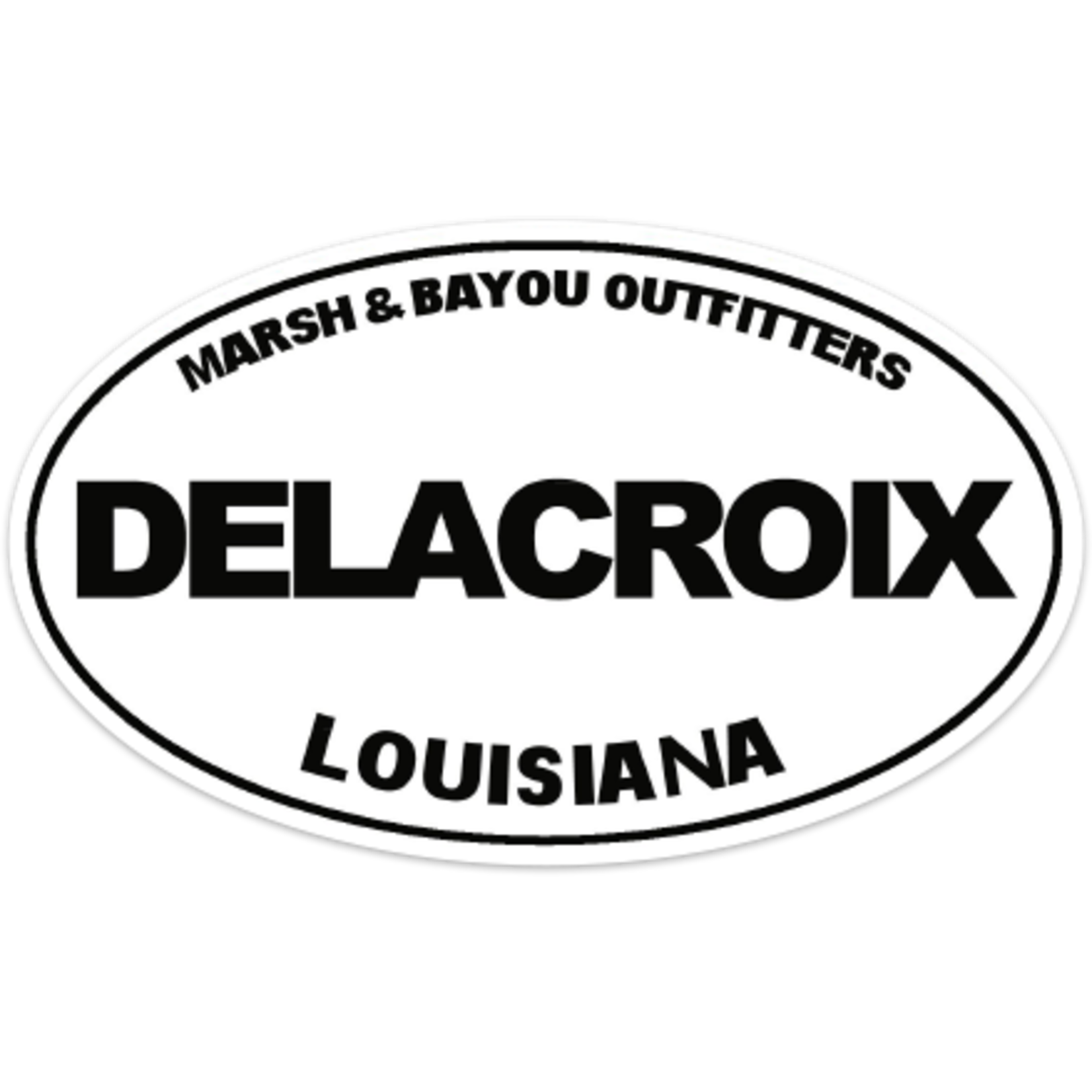 Marsh & Bayou Outfitters | Delacroix Decal 5"