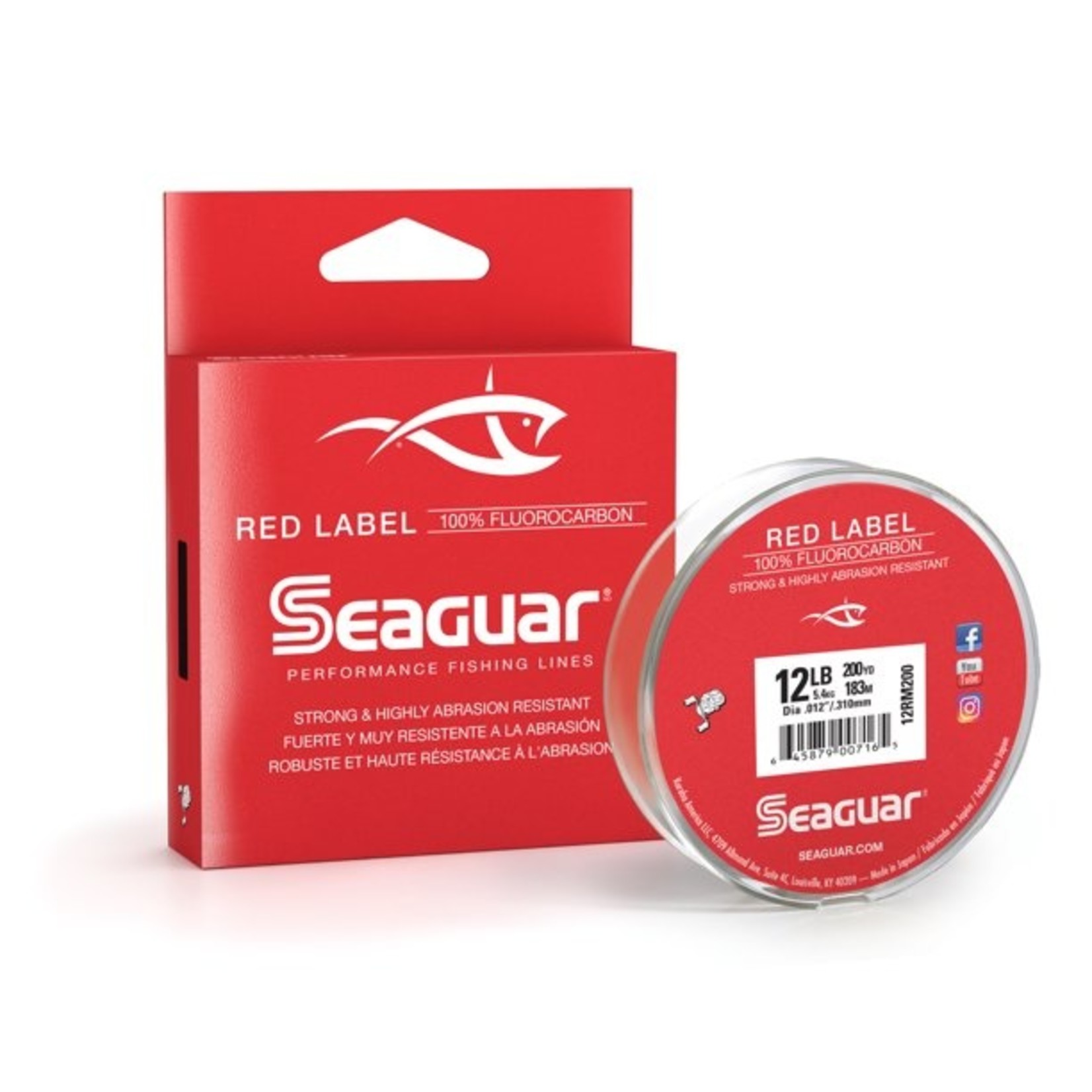 Seaguar  Red Label Main Fluorocarbon 12Lb - Marsh And Bayou Outfitters,  LLC