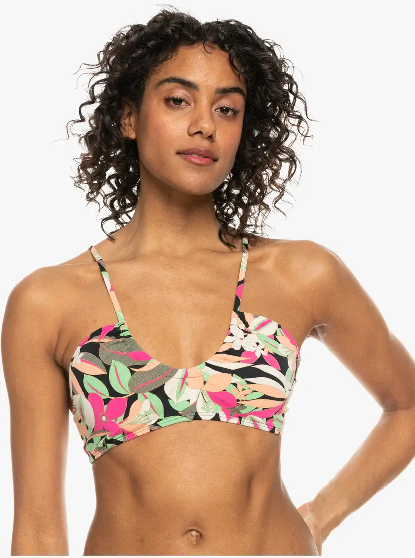 Shop the Latest Floral Print Bra Bikini Top from Roxy