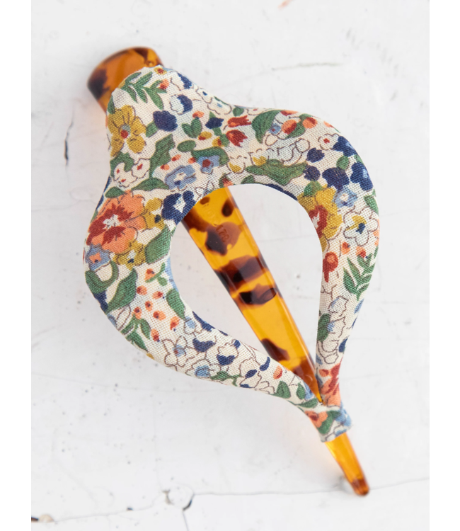 Natural Life Floral Fabric Boho Hair Clip