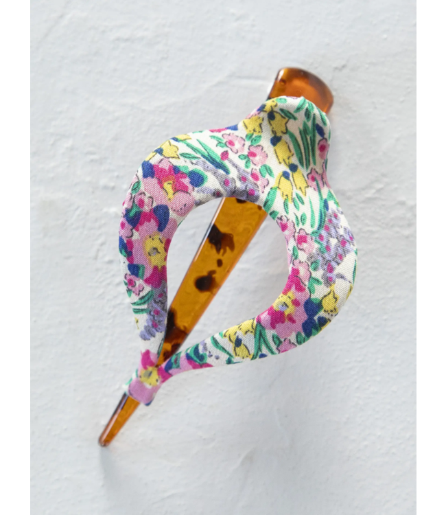 Natural Life Floral Fabric Boho Hair Clip