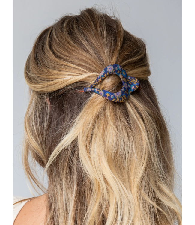 Natural Life Floral Fabric Boho Hair Clip